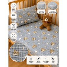 Ozz Baby Anne Yanı ; Park Beşik %100 Pamuk Cotton , Çocuk & Bebek ; Çarşaf (70X120)1 Adet Fermuarlı Yastık Kılıfı (35X45)