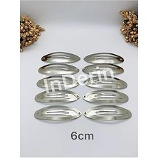 Belirtilmemiş Metal Çıtçıtlı Toka (6 Cm) 10 Adet Metalik Tek Ebat