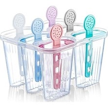 Belirtilmemiş Arvale 6 Bölmeli Dondurma Kalıbı Çubukları - Bpa Free - 7,5 x 5,5 x 3 cm