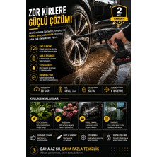 Sayarmarkt Şarjlı Basınçlı Temizlik Tabancası Araç Cam Jant ve Bahçe Kullanımı
