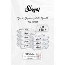 Belirtilmemiş Sleepy 7 Al 6 Öde Evcil Hayvan Islak Mendili 420 Yaprak, Kulak Çubuğu Hediyeli