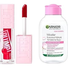 Belirtilmemiş New York Lifter Plump Dudak Parlatıcısı- 004 Red Flag & Micellar Kusursuz Makyaj