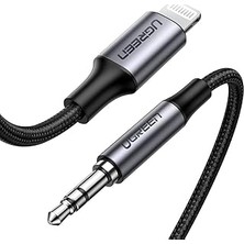 Belirtilmemiş Ugreen Mfi Lightning To 3.5mm Örgülü Ses Kablosu 1 Metre