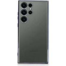Renas Store Newface Samsung Galaxy S23 Ultra Kılıf Razer Lensli Silikon - Açık Mavi