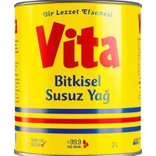 Vita Bitkisel Susuz Yağı 2l Teneke