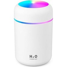 Belirtilmemiş Neo Şarjlı Hava Nemlendirici 300ML Rgb Işıklı Type-C Buhar Makinesi Sessiz Ortam Nemlendirici Aroma