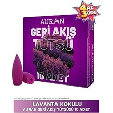 Belirtilmemiş Auran Lavanta Kokulu Geri Akış Tütsüsü Konik Tütsü Lavander Backflow Incense Cones 10 Adet