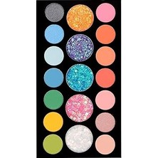 Belirtilmemiş Parlak Glitter Far 19 Parça Far Paleti, HB19RENK