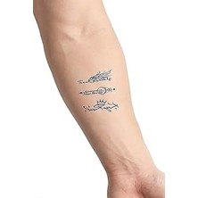 Belirtilmemiş Karma Semboller Yarı Kalıcı El Boyun Bilek Için Aylık Geçici Dövme 12X7 cm