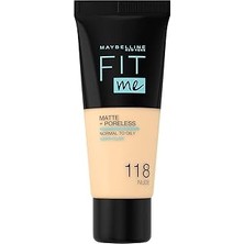 Belirtilmemiş Me Matte+Poreless Fondöten - 118 Nude (118 Nude)