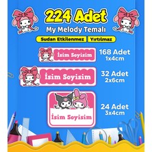 Sb Store Okul Kreş Kişiye Özel Isim Etiket Seti My Melody Temalı - Model 703