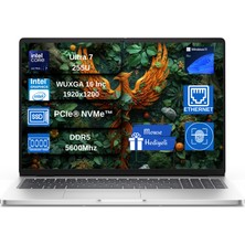 Dell Pro 16 Intel Core Ultra 7 255U 5.2ghz 24GB Ddr5 512GB SSD Windows 11 Pro Intel® Aı Boost 16 Inç IPS Fullhd+ (1920X1200) Taşınabilir Bilgisayar WBT0107PC16250EX02