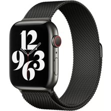 Apple Watch 38MM Metal Mıknatıslı Kordon - Siyah