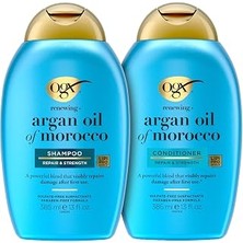 Belirtilmemiş Ogx Renewing Argan Oil Of Morocco Sulfate Free Shampoo And Conditioner Set, Repairing For Dry, Dama