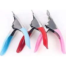 Belirtilmemiş Profesyonel Tırnak Makası, Paslanmaz Çelik, Gümüş Pembe, Ergonomik Saplı, 7.3 cm Ağız, Ma