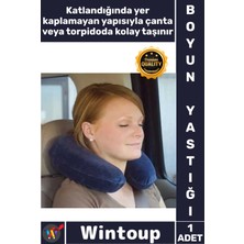 Wintoup #seyahatyastığı Ortopedik Şişirilebilir Konforlu Ergonomik Araba Yolculuk Araç Boyun Seyahat Yastığı