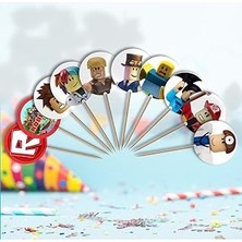 Belirtilmemiş Mfm Roblox Temalı Pasta Kürdanı 10 Adet