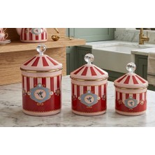 Beren Home 3 Lü Çay Seker Kahve Kavanoz Emaye Set