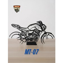 Diecast Yamaha Mt-07 Masa Dekoru – Motor Tutkunlarına Özel Motosiklet Silüeti