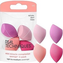 Belirtilmemiş Real Techniques Real Techniques 4 Mini Miracle Complexion Sponges - 4´lü Makyaj Süngeri 1 Paket (1