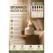 Sayarmarkt 1200 Mah USB Şarjlı Retro Gaz Lambası Difüzörü