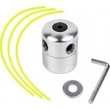 Belirtilmemiş Metal Örümcek Misina Başlığı, Alüminyum Alaşım, 4 Çıkışlı, Gümüş, Allen Anahtarı Dahil, Çim Biçme V