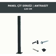 5'li Panel Çit Takım + 1 Direk 12,5 Metre 50CM Yükseklik Yeşil Renk