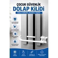 Sayarmarkt Çocuk Güvenlik Dolap Kilidi 4 Adet Güçlü Yapışkanlı Dayanıklı Koruma Seti