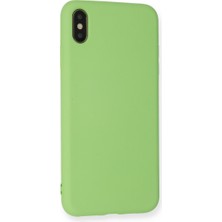 Ozka Concept iPhone Xs Max Kılıf Nano Içi Kadife Silikon - Açık Yeşil
