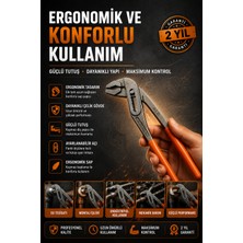 Sayarmarkt Profesyonel Ayarlanabilir Papağan Pense Çelik Gövdeli Kurbağacık Anahtar