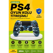 Sayarmarkt Ps4 Uyumlu Kablosuz Oyun Kolu Ergonomik Tasarımlı Çift Titreşimli