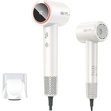 Belirtilmemiş Xo Dijital Ekranlı Saç Kurutma Makinesi – 1600W Güçlü Fırçasız Motor, 3 Hız 4 Sıcaklık Ayarı, Le