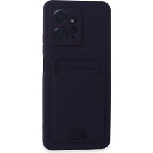 Ozka Concept Redmi Note 12 4g Kılıf Kelvin Kartvizitli Silikon - Derin Mor