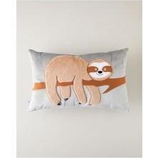 Faultier Bebe Dekoratif Kırlent 35X55 cm Açık Gri