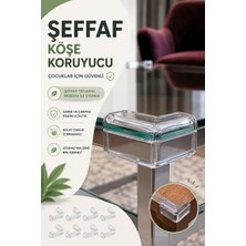 Sayarmarkt Bebek Güvenlik Için Şeffaf Köşe Koruyucu 8 Adet Set - Masa ve Mobilya Kenar Koruması