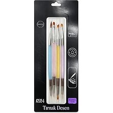 Belirtilmemiş Fontenay Tırnak Desen Fırçası Nail Fırça Tırnak Süsleme Fırça Seti NO:2392 Renkli