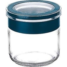 Belirtilmemiş Cam Kavanoz, Cam Saklama Kabı, Sızdırmaz Kaplar (Lacivert, 300 Ml)