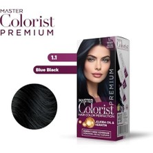 Premıum Yarı Kit Set Saç Boyası 1.1 Mavi Siyah