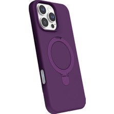 Ozka Concept iPhone 16 Pro Max Regal Magsafe Standlı Kapak - Derin Mor
