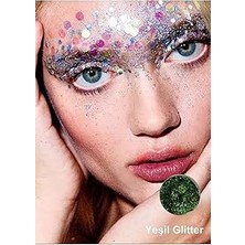 Belirtilmemiş Jel Form Makyaj Simleri Glitter Işıltılı Yüz Makyajı Yeşil, SERASHINEGOZFARI168