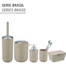 Sabunluk Brasil Taupe Yırtılmaz Gri - Gri-Kahverengi