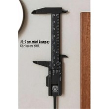 Zenvia Lorenzo Vivaldi Serisi Mini Hassas Kumpas (8 cm Ölçüm) Kompakt Cep Boy Cetvel 722906