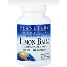 Planetary Herbals Full Spectrum Lemon Balm 500 Mg 120 Kapsül