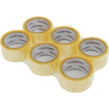 MarkEntegra Şeffaf Koli Bandı, 45MM x 100 Metre, 6'lı Paket