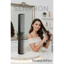 Zenvia Karbon Plastik Saç Kesim Tarağı – 17.2 Cm, Kuaför ve Kişisel Kullanıma Uygun 722298