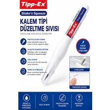 Artlantis Kalem Daksil 1 Adet Tipp-Ex Sıvı Düzeltme Kalemi Tükenmez Pilot Kalem Mürekkep Kapatıcı Silici Örtücü Yazı Düzeltici