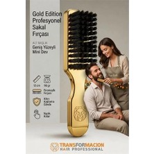 Zenvia Gold Edition Profesyonel Sakal Fırçası - Geniş Yüzeyli Dolaşık Açıcı ve Şekillendirici