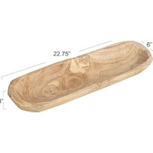 Beeinflußt DA5397 Pure Deko Paulownia Holz Rechteck Schüssel