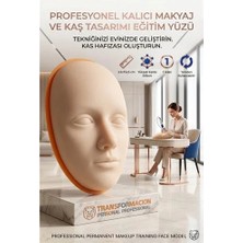 Zenvia 3D Kalıcı Makyaj Pratik Yüzü, Silikon Microblading Kaş Dudak Eğitim Mankeni 723165