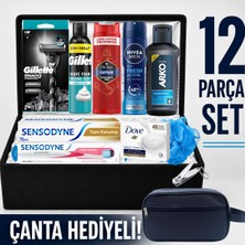 Gillette Damat Bohçası Nişan Bohçası Erkek Bakım Seti Tıraş Bıçağı  Damat Sandığı
